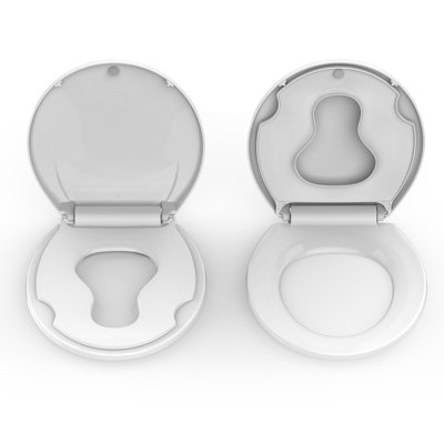 2 Pcs Toilet Seat Round, Toilet Seat With Toddler Seat Built In, Potty Training Toilet Seat Round Fits Both Adult And Child