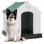 Deshondra Waterproof Plastic Dog Shelter with Animal Shelter-425779636-425779639