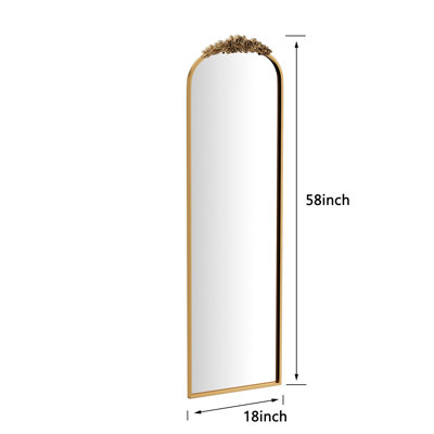 Miroir arqué embossé