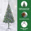 vidaXL Artificial Christmas Tree with Stand Green PVC and Steel-1662238088
