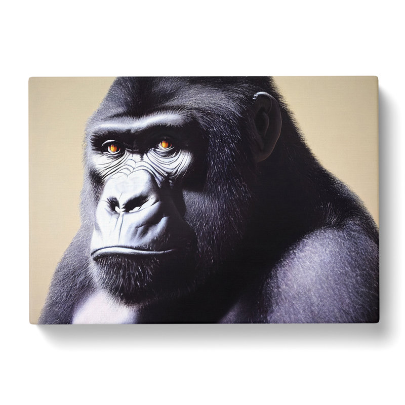 Outstanding Gorilla - Wrapped Canvas, 50cm H x 76cm W x 3cm D