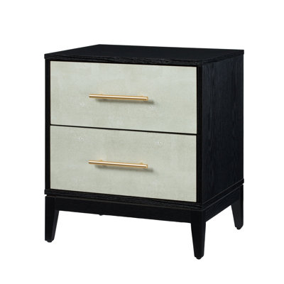 Table de chevet 2 tiroirs Sango Shagreen