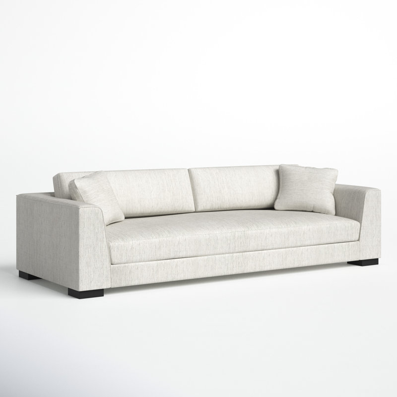 Mindi 99" Modern Upholstered Fabric Sofa