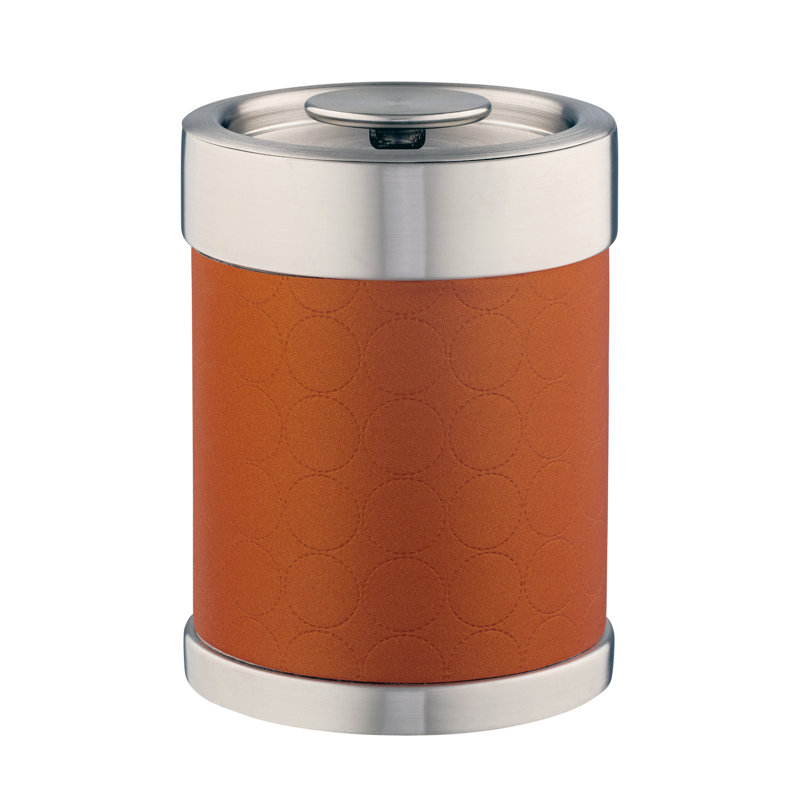 Seau à glace en acier inoxydable 2 pte Pierson, Orange persimmon Mad Men