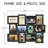 Distressed Staggered Integrated Collage Frame, Black Frame Fits Standard 4x6 Photos-1767964189