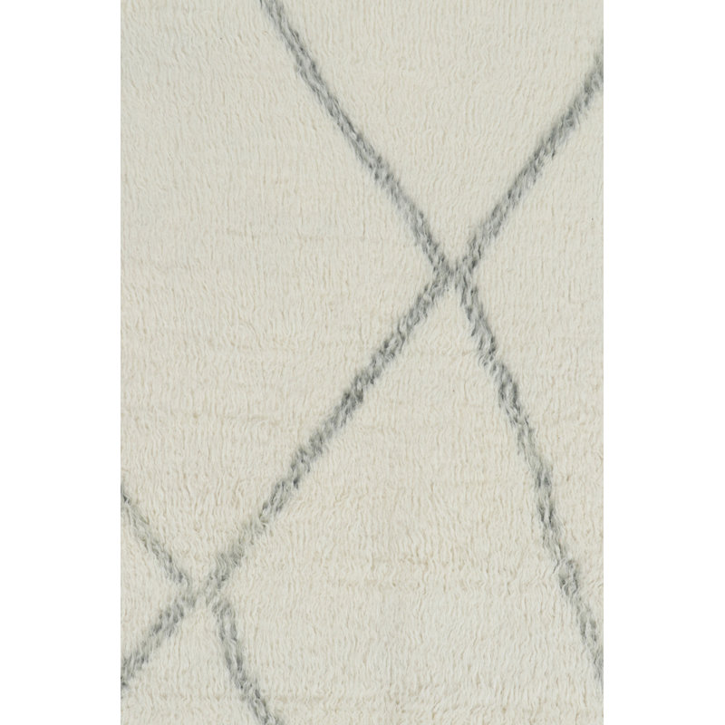 Moroccan Hand Knotted Wool Geometric Area Rug, Rectangle 9' x 12'