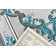 Tapis bleu sarcelle Ramsel