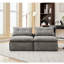 Chenille grise modulaire, 2, non, coussins pour le cou et les lombaires, design de meuble de rangement en lin bricolage 2, revêtement, accoudoirs, patio-1254012906