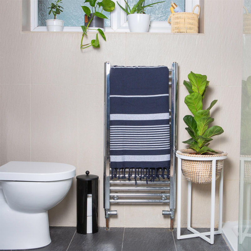 Nicola Spring - Deluxe Cotton Turkish Bath Towels, Navy