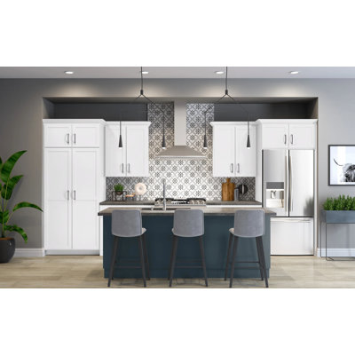 Dwelling Livingston 12" W X 34.5" H X 24" D Fully Assembled 1-Door Base Cabinet With Drawer And Adjustable Shelf