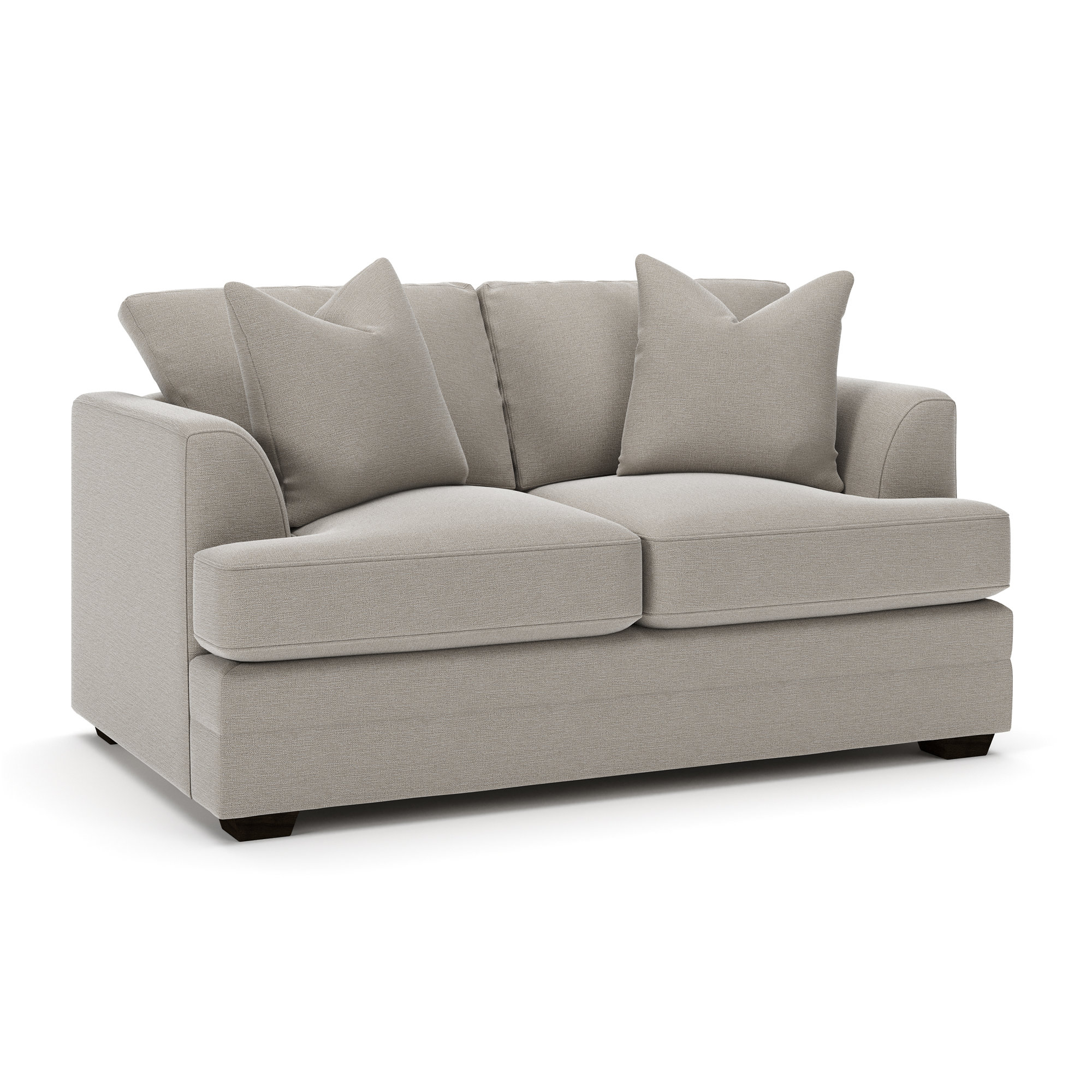 Edan Upholstered Sofa, Drusky Linen Sustain® Basketweave