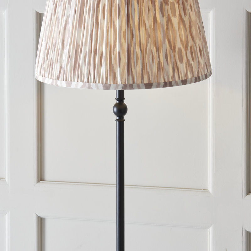 161cm Traditional Floor Lamp, Black, Beige