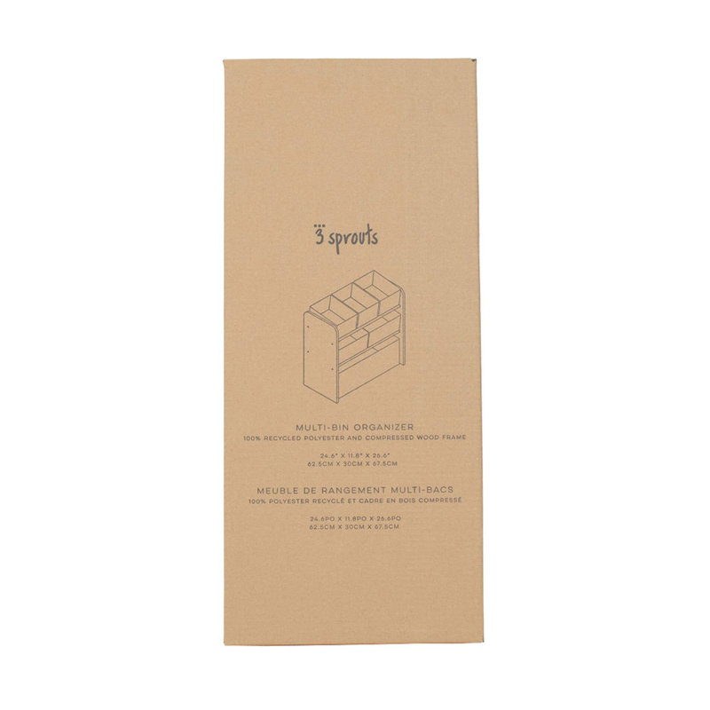 6 Piece Fabric Storage Bin Set