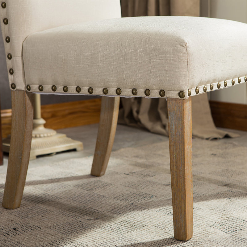 20'' H Upholstered Side Chair, Tan, 2