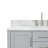 43'' Single Bathroom Vanity with Carrara Marble Top-55794971