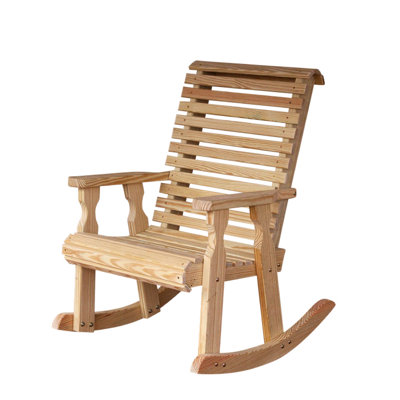 Amish Casual Heavy Duty 600 Lb Roll Back Treated Rocking Chair by Amish Casual