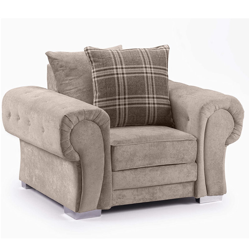 Desjardins Upholstered Armchair, Mink