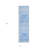 8' Runner Blue and White Abstract Washable Non Skid Indoor Outdoor Runner Rug