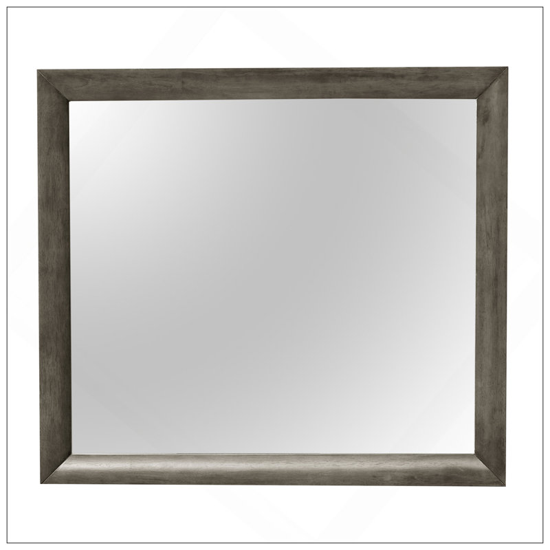 Miroir mural contemporain argenté, parfait pour rehausser la luminosité et le style de la pièce dans les intérieurs modernes
