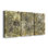 Eco Print I - Toile tendue avec châssis sur mesure - 3 pièces
