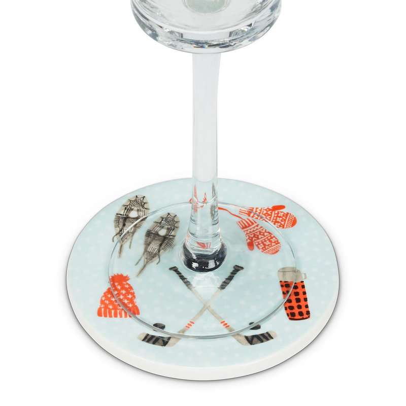 Sous-verres d'hiver à l'extérieur