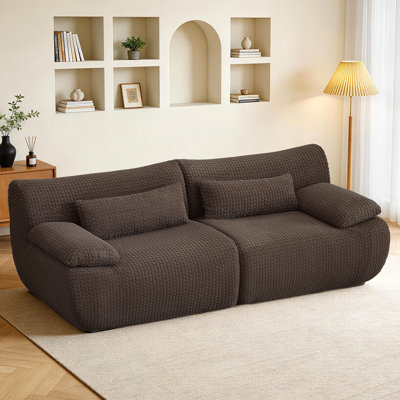Causeuse modulaire 78 "avec repose-pieds, canapé de compression dans une boîte