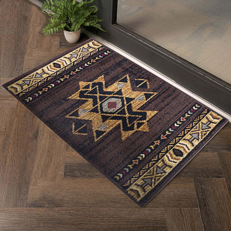 Southwest Area Rug, Stain Resistant Area Rug, Runner 2'7" x 7'3"