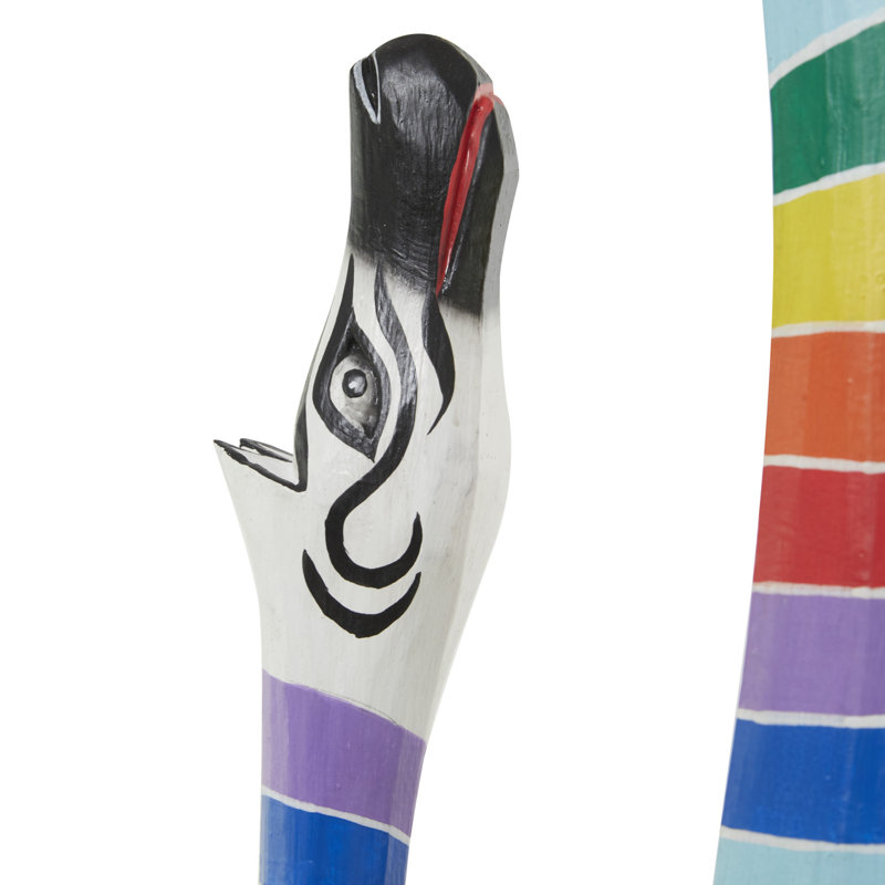 Sculpture Corozon Bohemian Giraffe, Multicolore / blanc