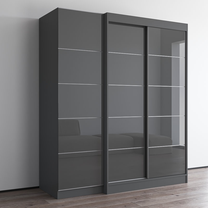 Armoire 68,9 "A120-A1 Aria Aria, H 79 po x l 69 po x P 26 po, gris