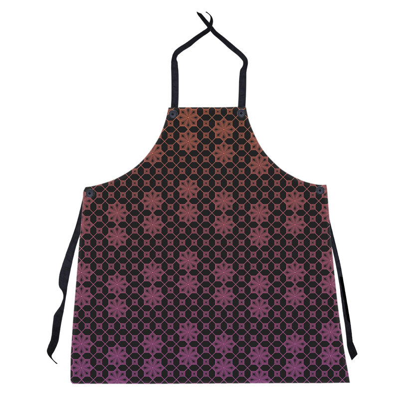 Bib Apron, Orange/Purple