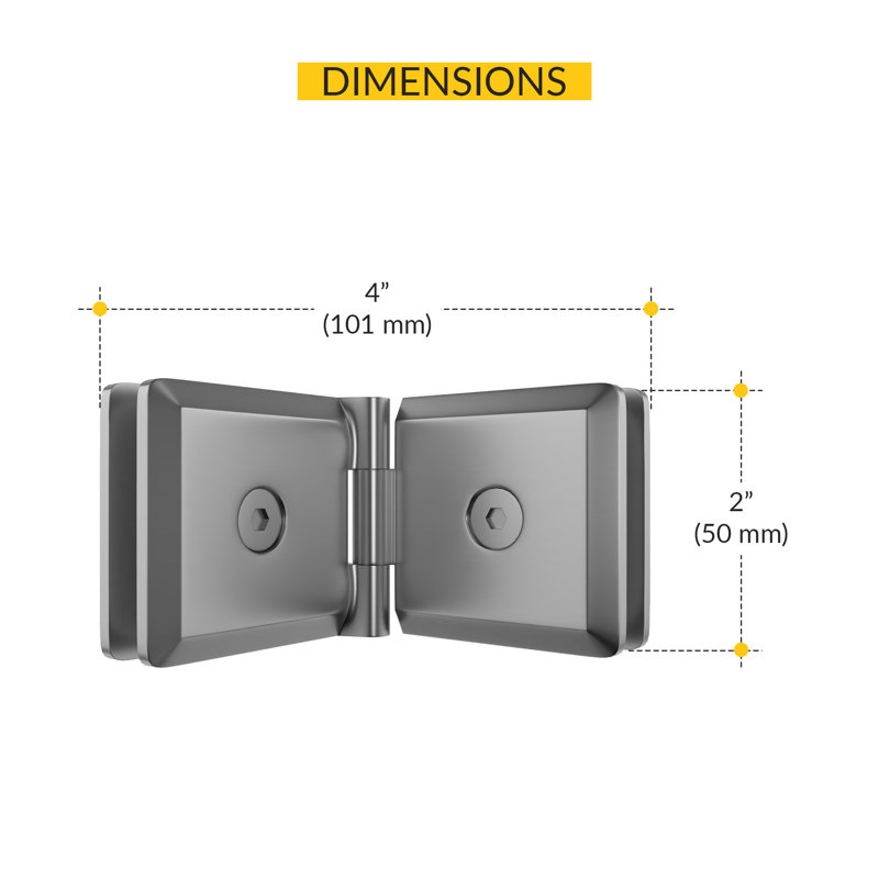 16BAB39A7F1A4B09A4517225E7B3BF38 Verre biseauté ajustable à pince à fixer sur verre chromé satiné, Chrome satiné
