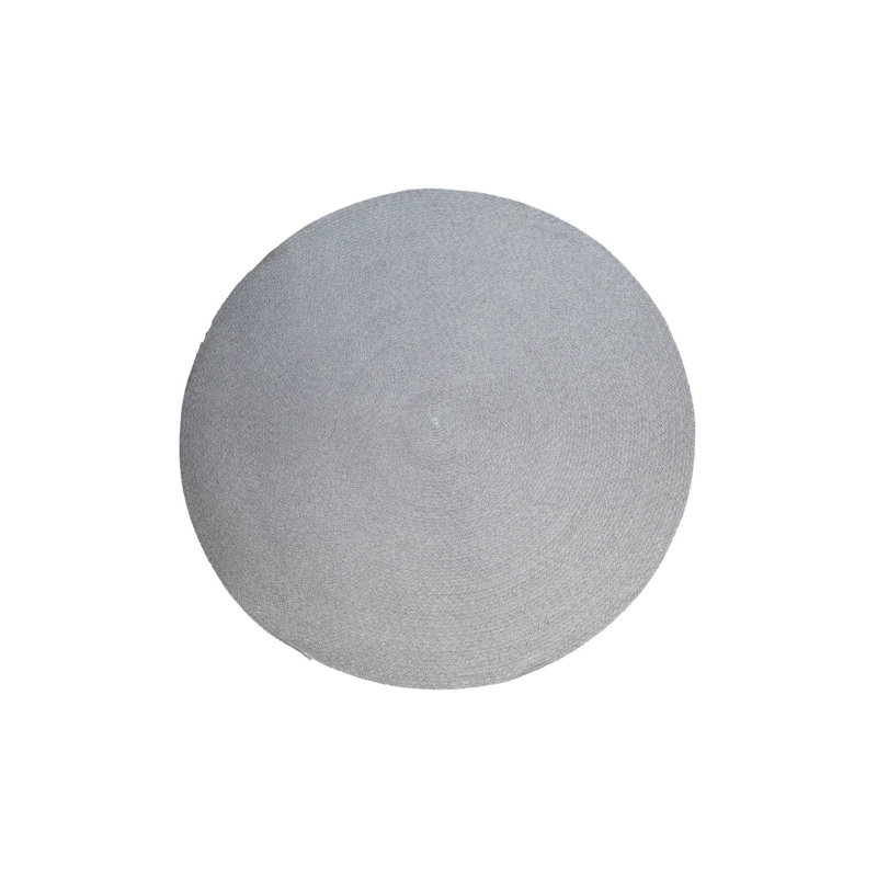 Circle Rug, Gray, Round 4'7.2"