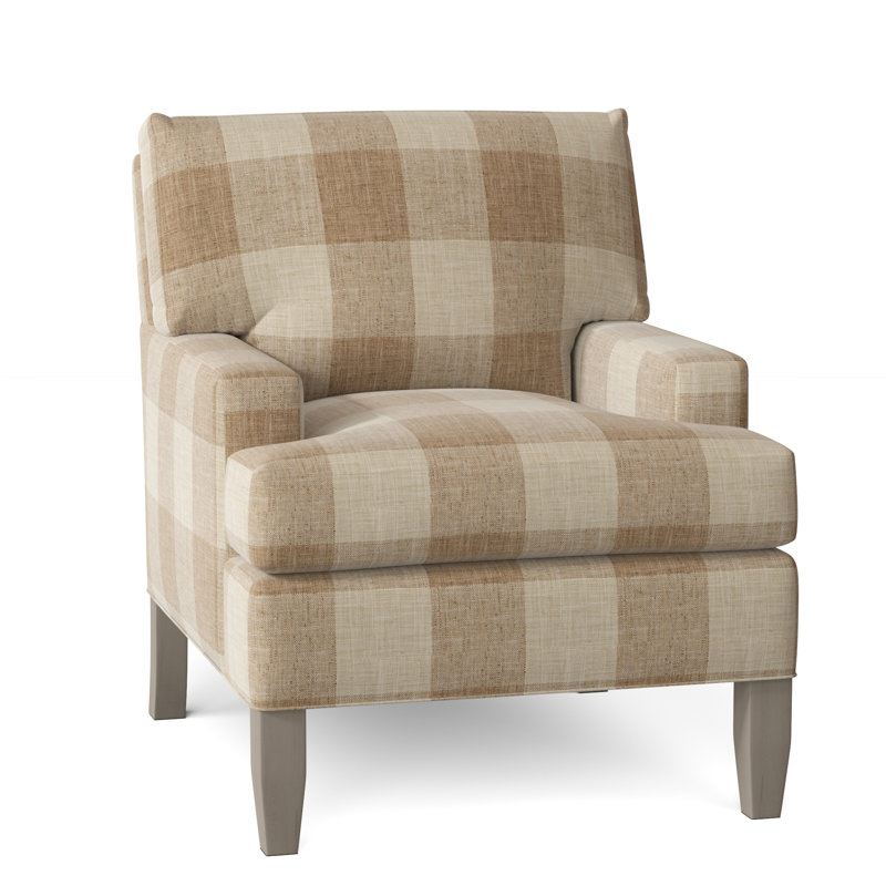 Huntington 31" Wide Down Cushion Armchair, Rylee Dusk, Gray, 37" H x 31" W x 37" D