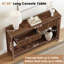 Console à 2 niveaux avec tiroirs Aust 47,36 po Aust, canapé en bois pour le salon, l'entrée, le couloir-509126939