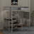 Twin Size Loft Metal Bed With Built-In Charging Station And LED Light-1196368473