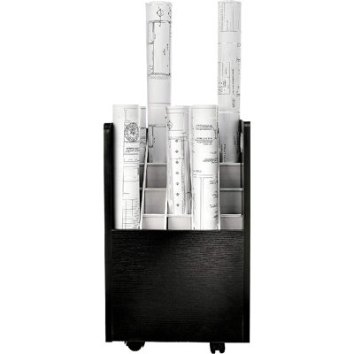 24.75'' H x 15.25'' W File Cart with Wheels