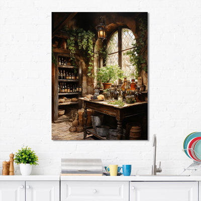 French Wine Cellar II - Wine Large Wall Art Champagne Wall Decor