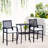 Outsunny 3Pcs Patio Bar Set With Soft Cushion