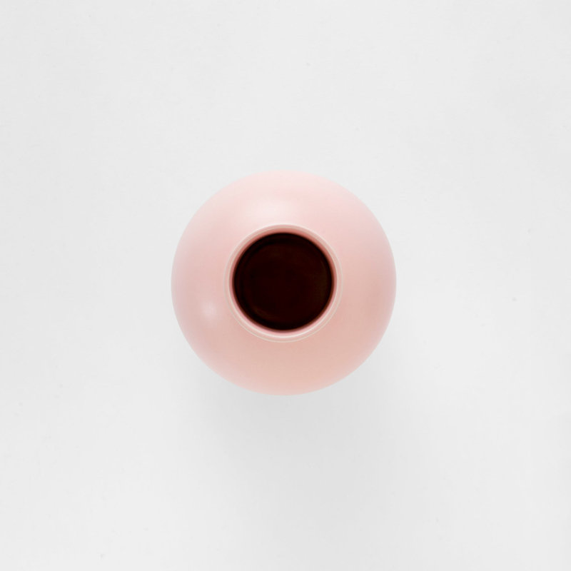 Strøm Vase by Nicholai Wiig-Hansen, Coral Blush, overall height- 6.3"