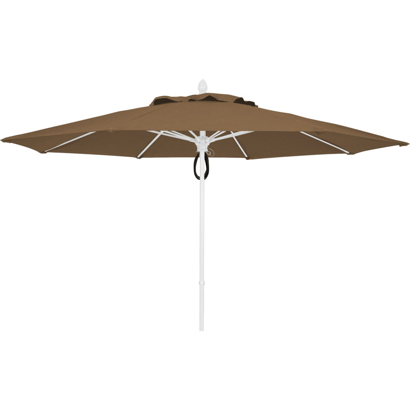 Parasol de marché 11 'Prestige, Cacao, Blanc