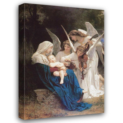 Astoria Grand Bouguereau, galerie d'art sur toile tendue William-Adolphe, chantée des anges, 1881