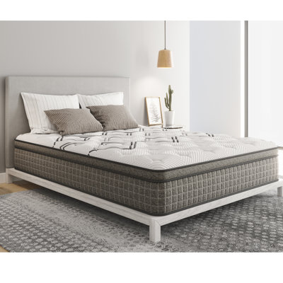 12.5" Medium Feel Mattress Copper , White , 80.16" X 60.19" 12.05", 97.53lb, 12.5", Medium-feel Feel, 80.16in. 60.19in. 12.05in