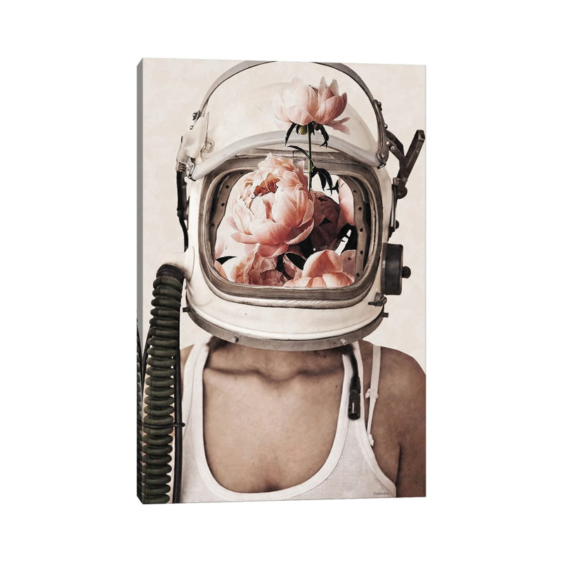 Space Bloom by Underdott Art - Wrapped Canvas Print, 20.32 cm H x 30.48 cm W