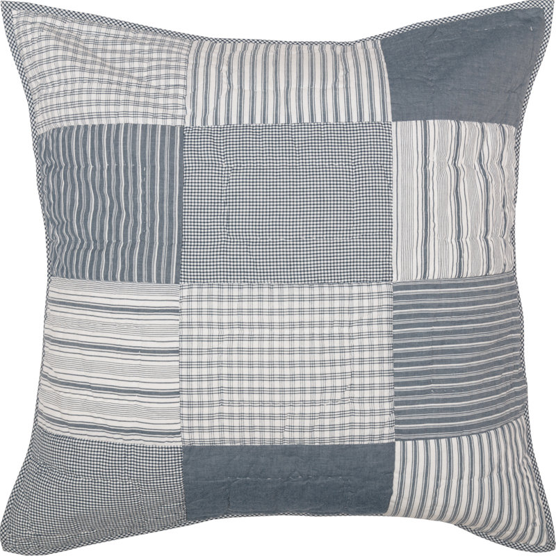 Sawyer Mill Sham Set, Euro, Denim Blue/Soft White