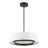 HaloGlow 1-Light Fabric Shade Ring LED Pendant