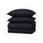 Striped Microfiber Complete Bedding Set | Duvet Cover, Deep Fitted Sheet & Matching Pillowcases-120238809-120238811