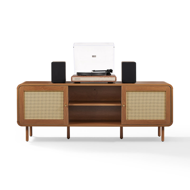 Armoire tourne-disque avec rangement pour vinyle