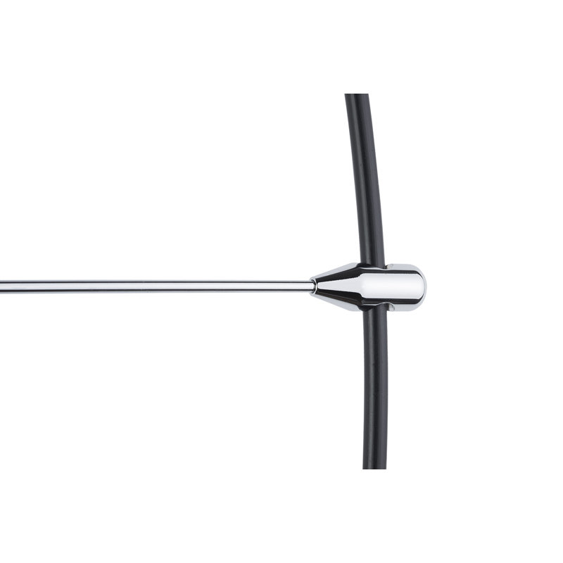 Bilbao Metal Analog Wall Clock, Black/Black