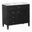 Meuble-lavabo moderne 36 po avec lavabo supérieur-433316406