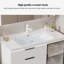 Meuble-lavabo sur pied 43,70 po avec armoire à miroir-1651395786